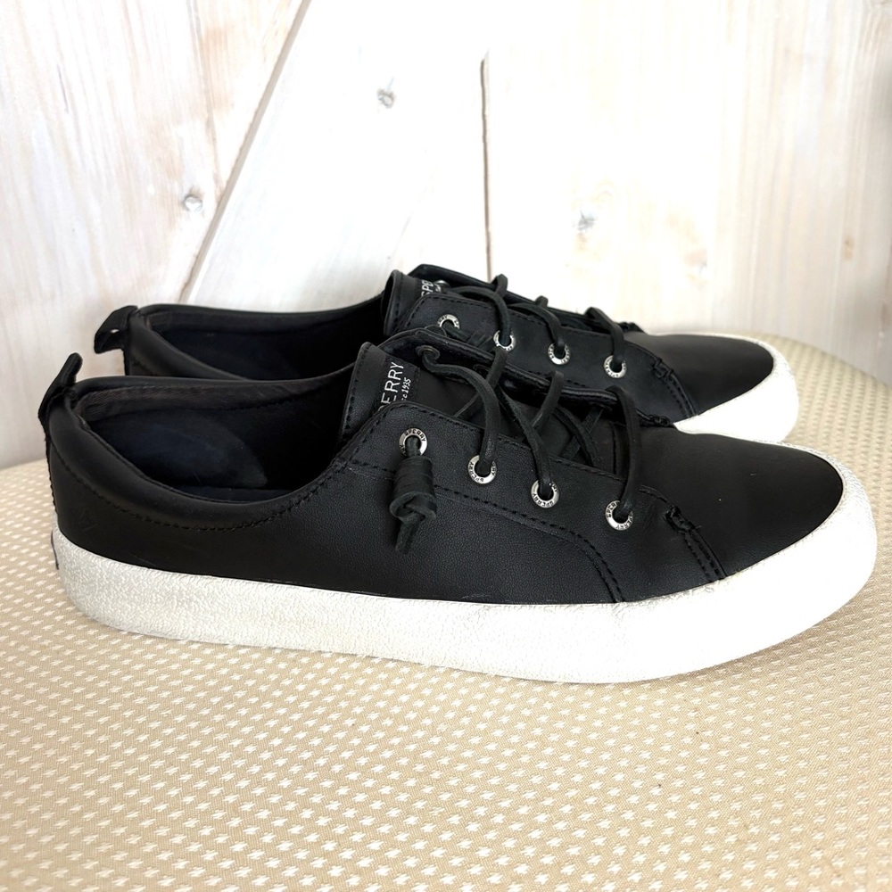 Sperry Crest Vibe leather Black Sneakers